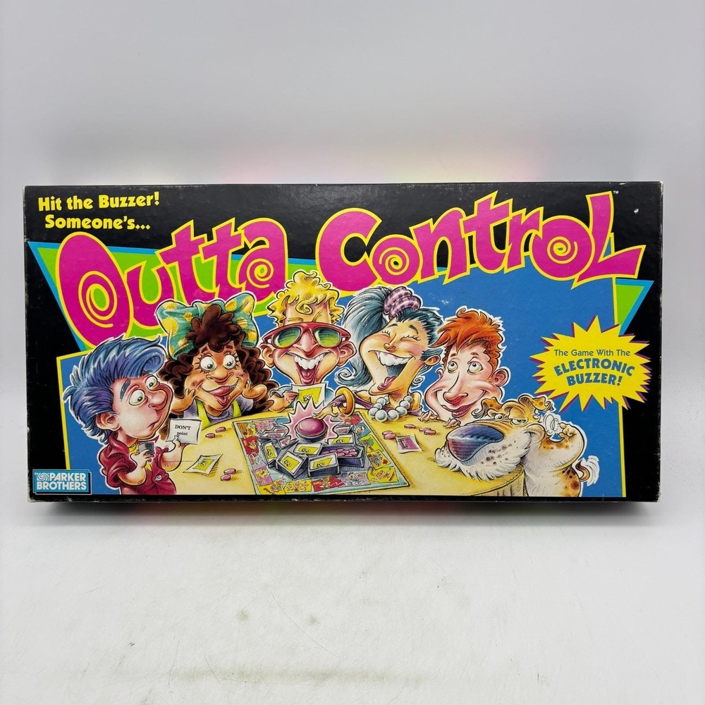 VINTAGE Outta Control COMPLETE WORKS Parker Brothers 1992 Electronic Buzzer
